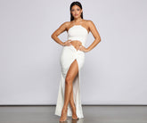 Raise The Stakes High Slit Cutout Dresses